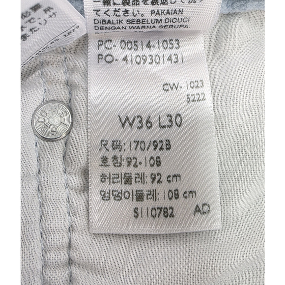 Americana Workwear Levi’s 514 Corduroy Pants Men’s 36x30 Light Blue Straight - Picture 5 of 12